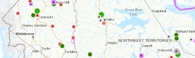 Northern major projects map